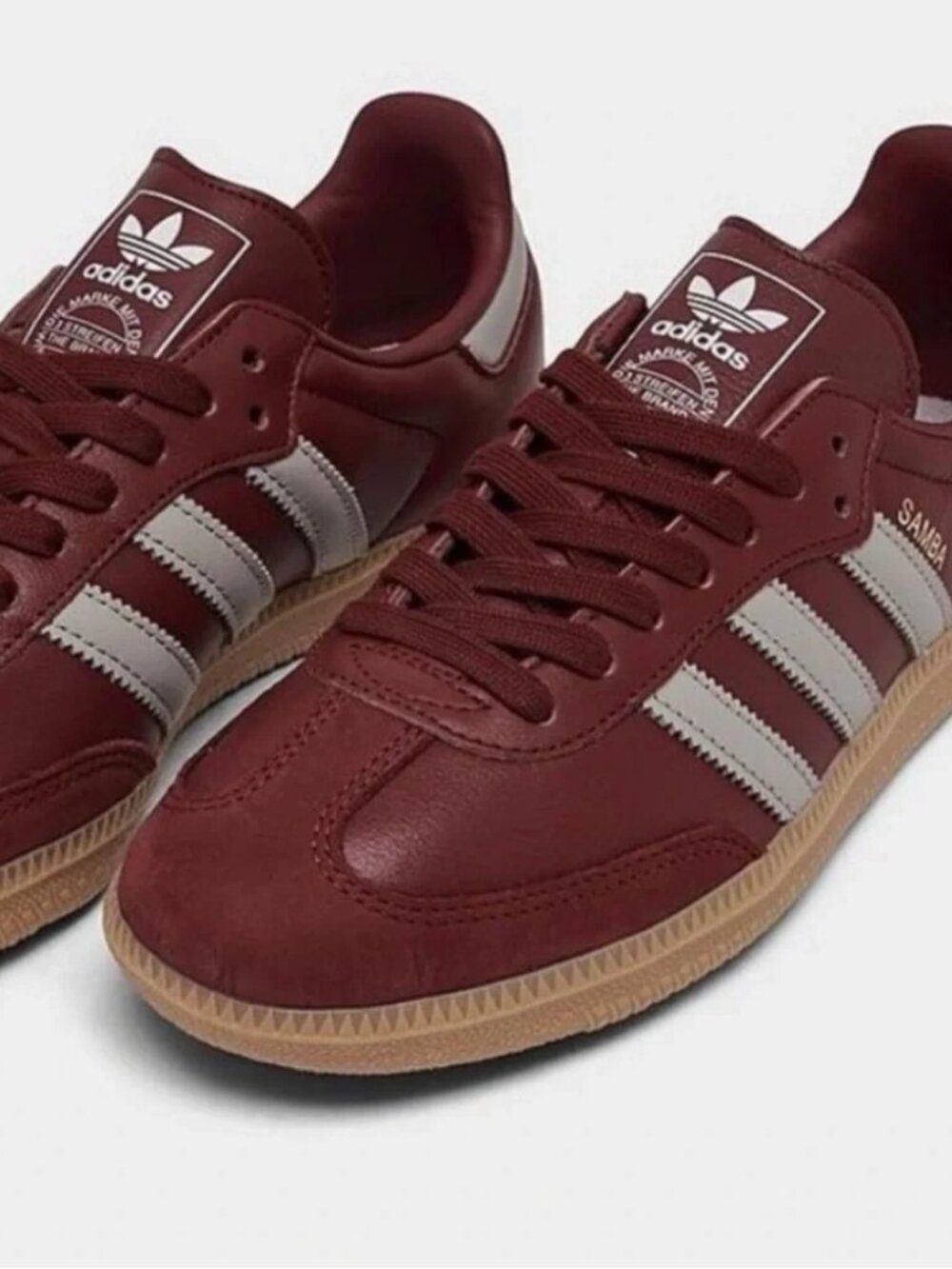 Adidas Samba Burgundy Sneakers Womens (2024) 9 EUC